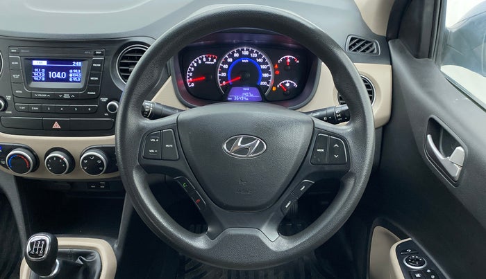 2016 Hyundai Grand i10 SPORTZ 1.2 KAPPA VTVT, Petrol, Manual, 36,493 km, Steering Wheel Close Up