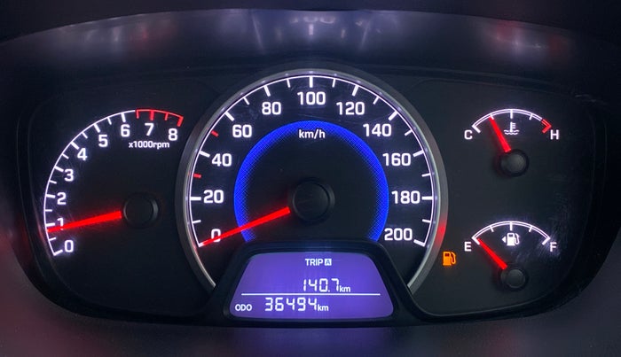 2016 Hyundai Grand i10 SPORTZ 1.2 KAPPA VTVT, Petrol, Manual, 36,493 km, Odometer Image