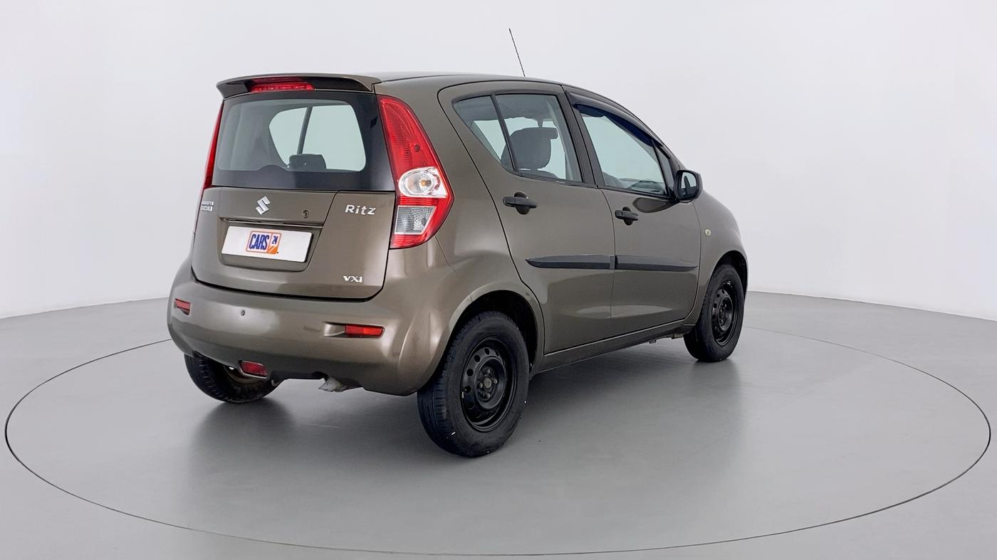 2013 Maruti Ritz VXI BS IV, Petrol, Manual, 56,890 km, Right Back Diagonal