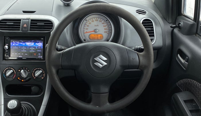 2013 Maruti Ritz VXI BS IV, Petrol, Manual, 56,890 km, Steering Wheel Close Up