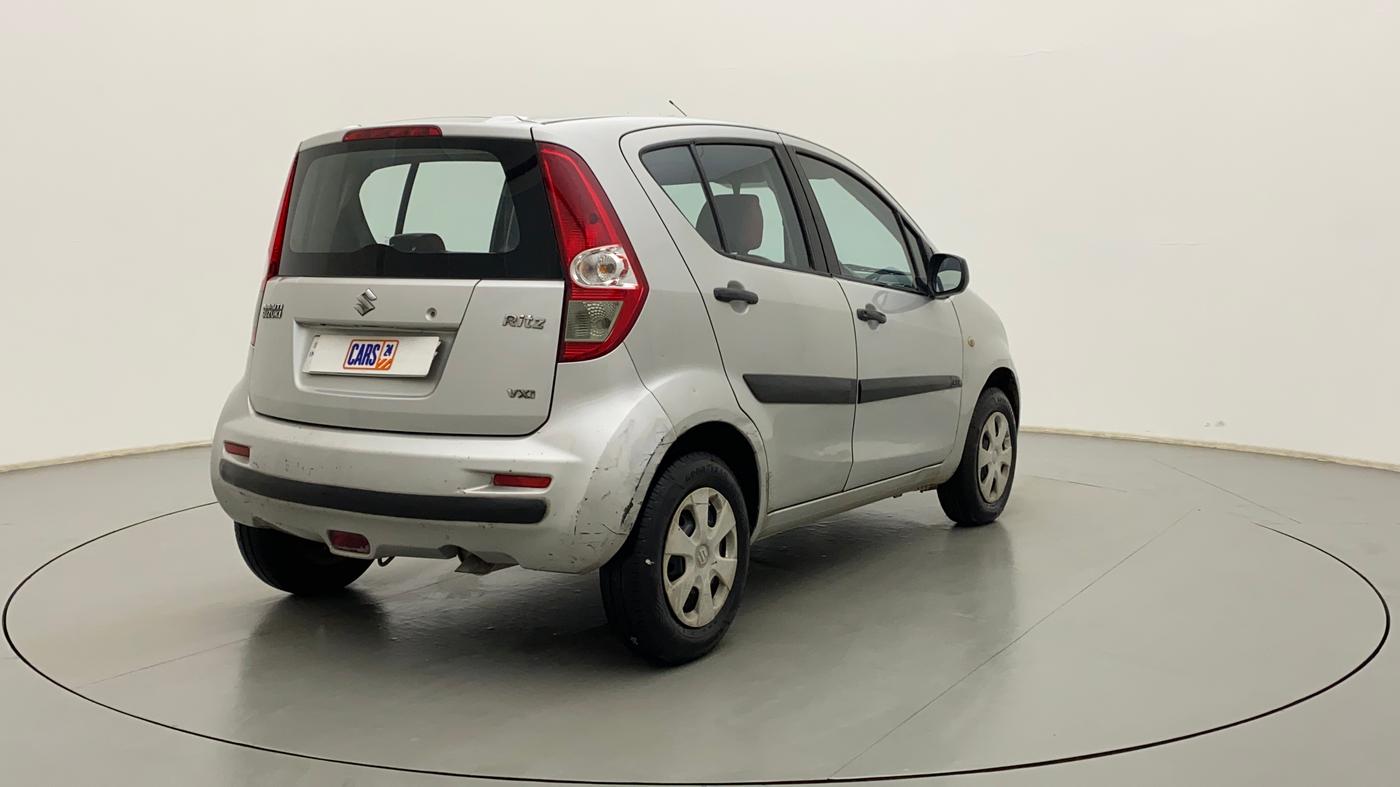 2012 Maruti Ritz VXI, Petrol, Manual, 87,214 km, Right Back Diagonal