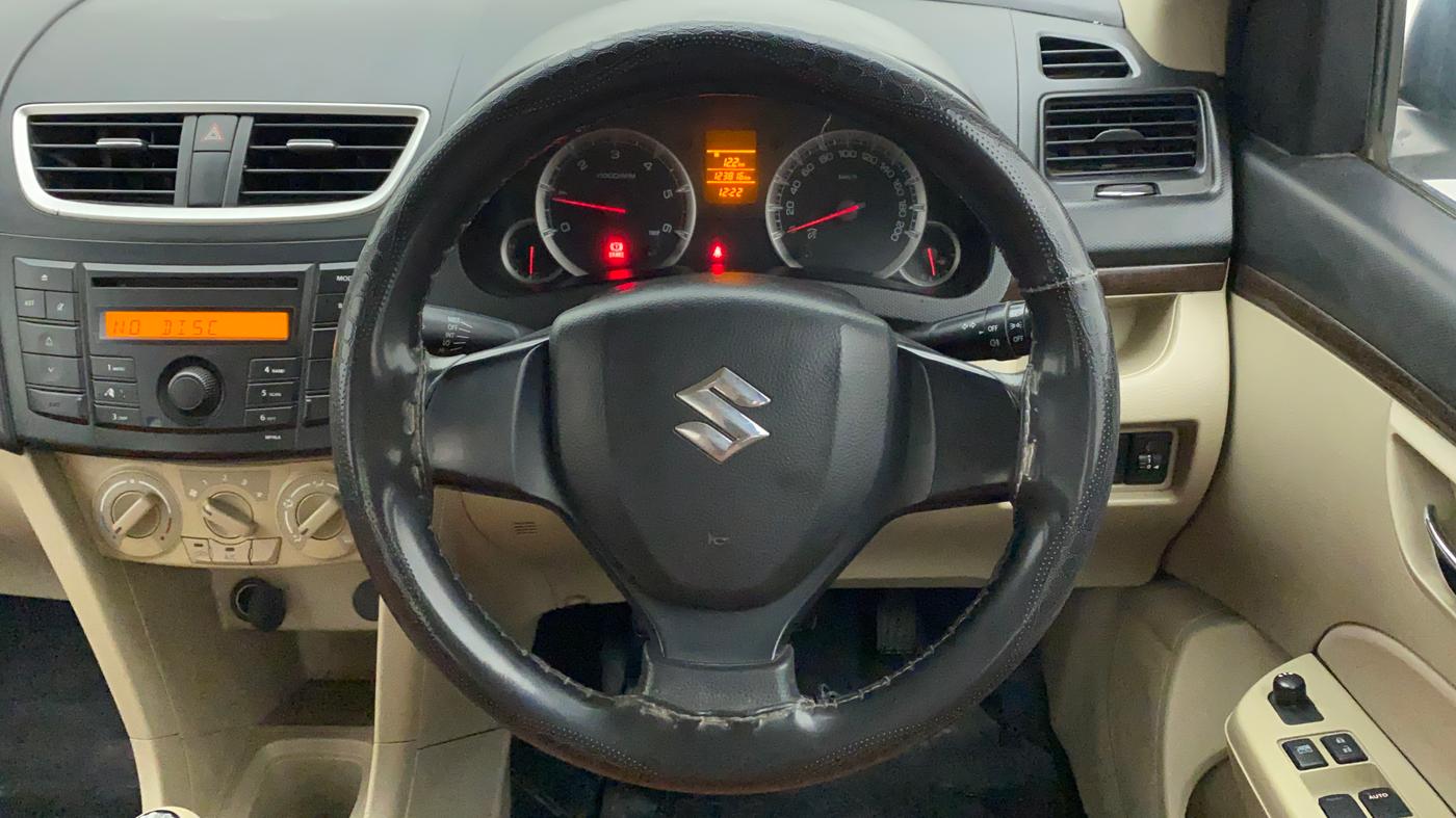 2012 Maruti Swift Dzire VDI, Diesel, Manual, 1,23,814 km, Steering Wheel Close Up