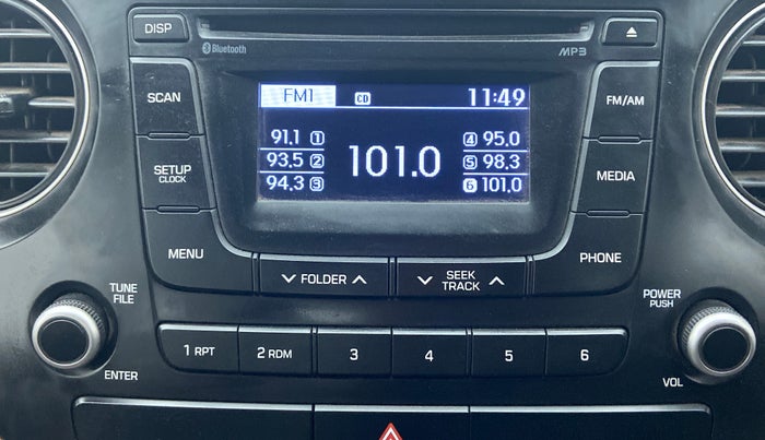 2014 Hyundai Xcent SX 1.2, Petrol, Manual, 30,593 km, Infotainment System
