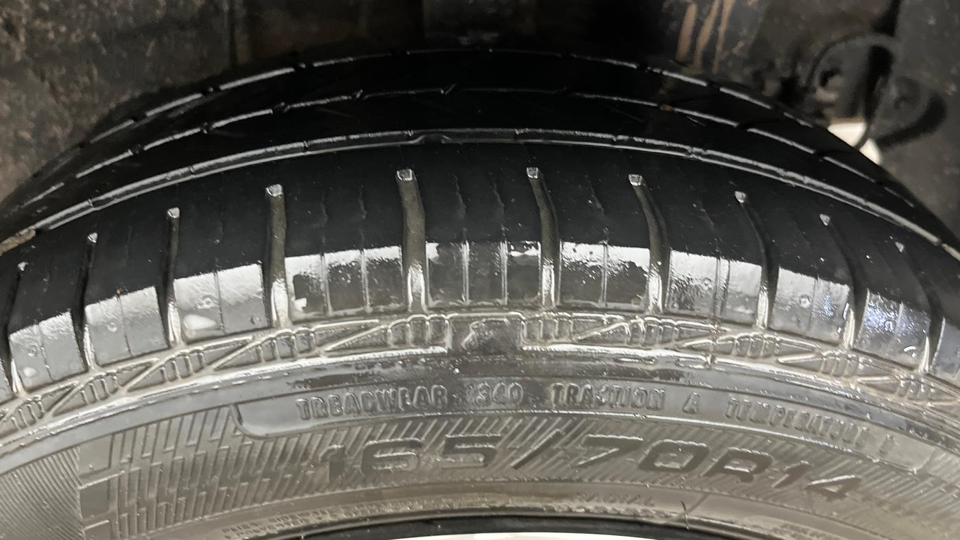 2019 Hyundai Xcent S 1.2, Petrol, Manual, 73,588 km, Left Rear Tyre Tread