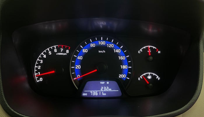 2019 Hyundai Xcent S 1.2, Petrol, Manual, 73,588 km, Odometer Image