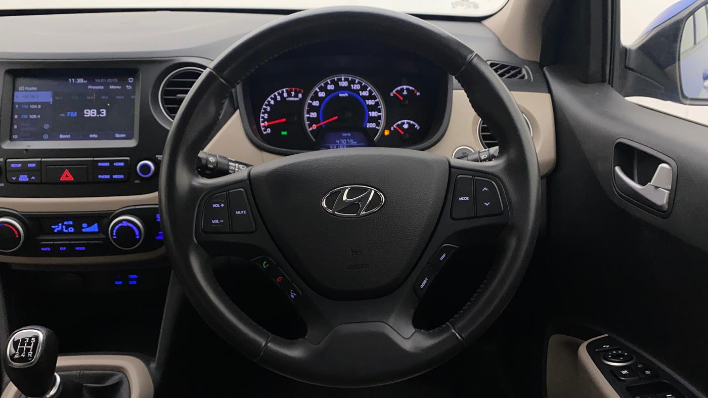 2018 Hyundai Grand i10 ASTA 1.2 KAPPA VTVT, Petrol, Manual, 33,119 km, Steering Wheel Close Up