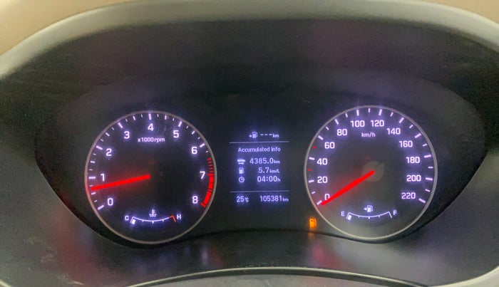 2018 Hyundai Elite i20 ASTA 1.2 (O), Petrol, Manual, 1,05,353 km, Odometer Image