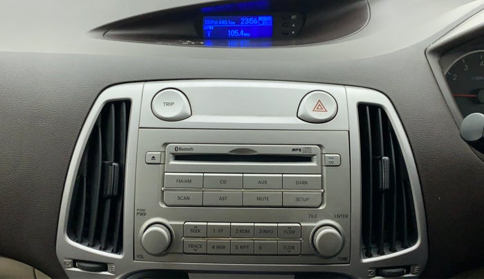 2011 Hyundai i20 SPORTZ (O) 1.2, Petrol, Manual, 43,824 km, Infotainment System