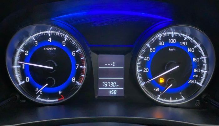 2020 Maruti Baleno DELTA PETROL 1.2, Petrol, Manual, 73,730 km, Odometer Image