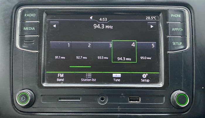 2018 Skoda Rapid STYLE 1.5 TDI AT, Diesel, Automatic, 71,875 km, Infotainment System