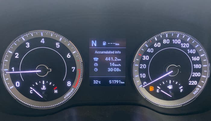 2021 Hyundai VENUE SX 1.0 TURBO IMT, Petrol, Manual, 51,739 km, Odometer Image