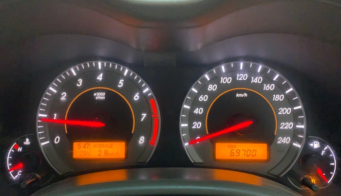 2010 Toyota Corolla Altis G PETROL, Petrol, Manual, 70,184 km, Odometer Image