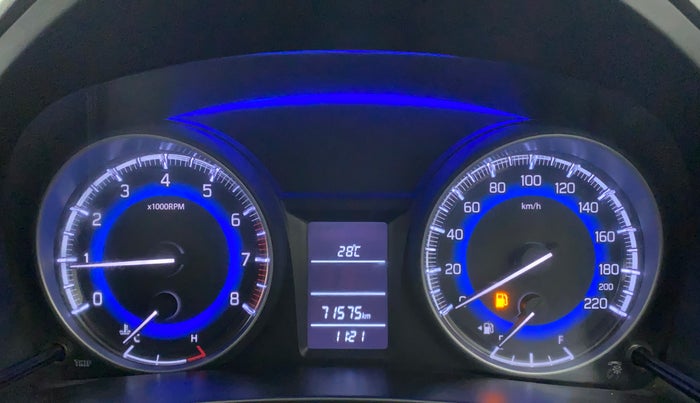 2017 Maruti Baleno DELTA PETROL 1.2, Petrol, Manual, 71,575 km, Odometer Image