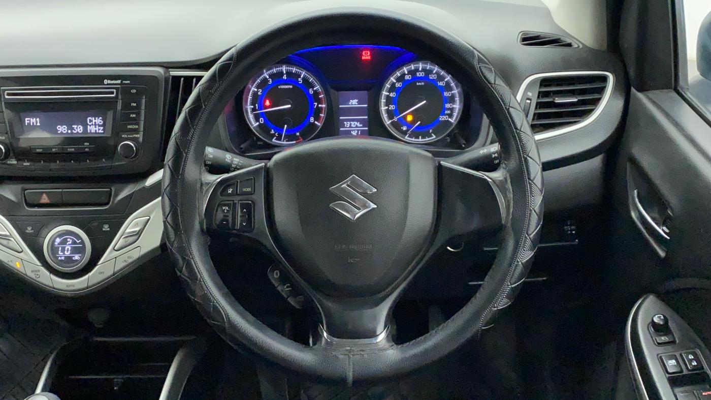 2016 Maruti Baleno DELTA PETROL 1.2, Petrol, Manual, 73,704 km, Steering Wheel Close Up