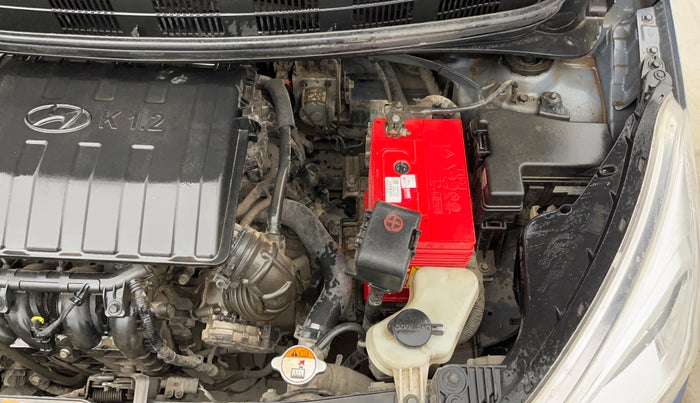 2014 Hyundai Grand i10 ASTA (O) 1.2 KAPPA VTVT, Petrol, Manual, 27,339 km, Engine View - Left