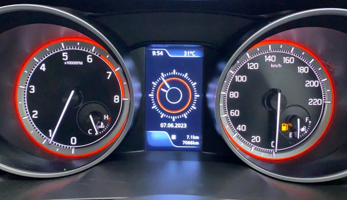 2022 Maruti Swift ZXI PLUS DUAL TONE, Petrol, Manual, 7,066 km, Odometer Image