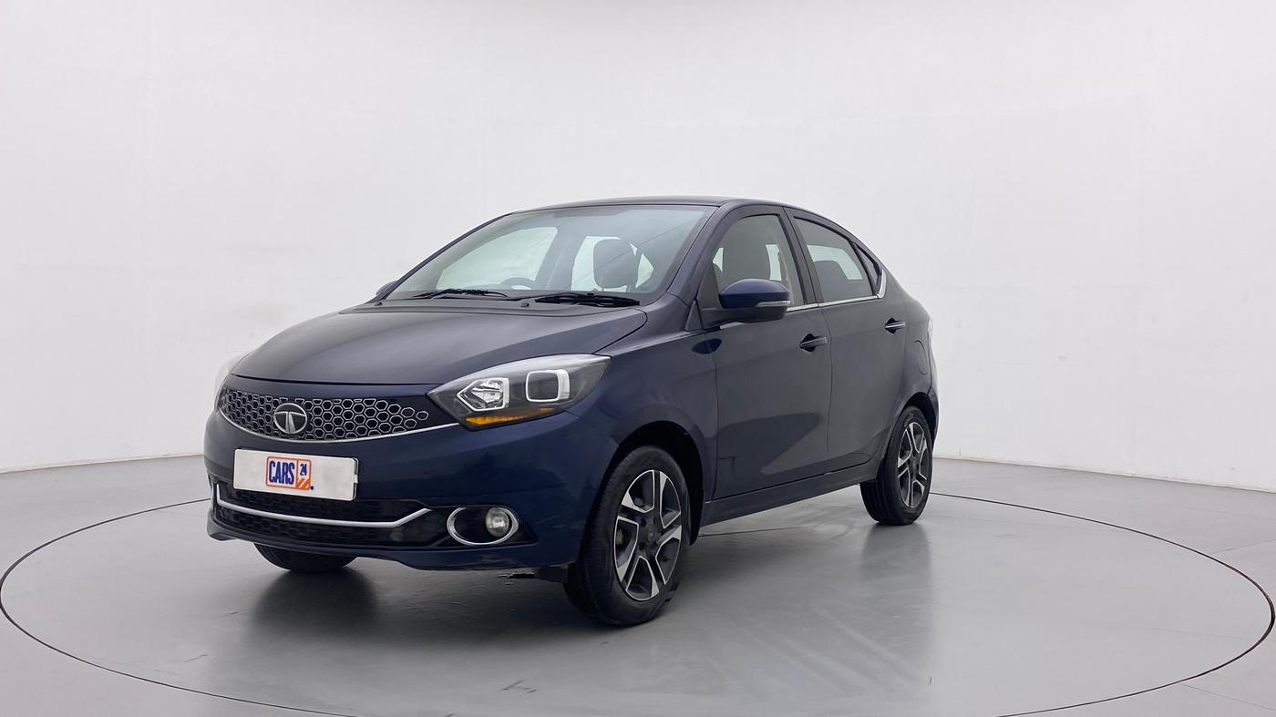 2019 Tata TIGOR XZ PLUS PETROL, CNG, Manual, 88,143 km, Left Front Diagonal