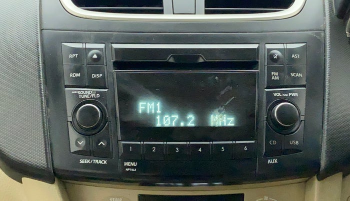 2014 Maruti Swift Dzire ZXI, Petrol, Manual, 78,898 km, Infotainment system - Button has minor damage