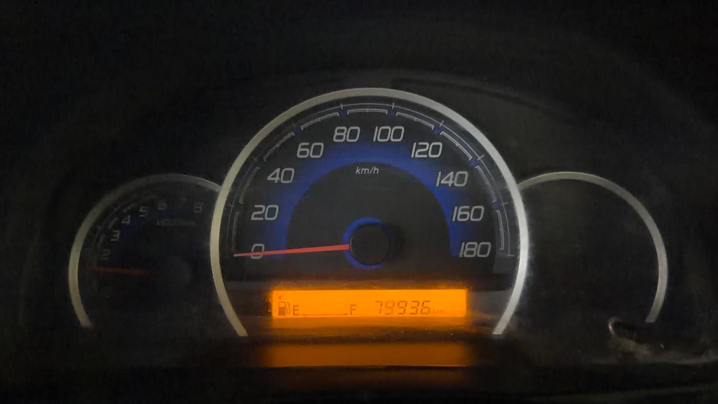 2017 Maruti Wagon R 1.0 VXI, Petrol, Manual, 79,936 km, Odometer Image