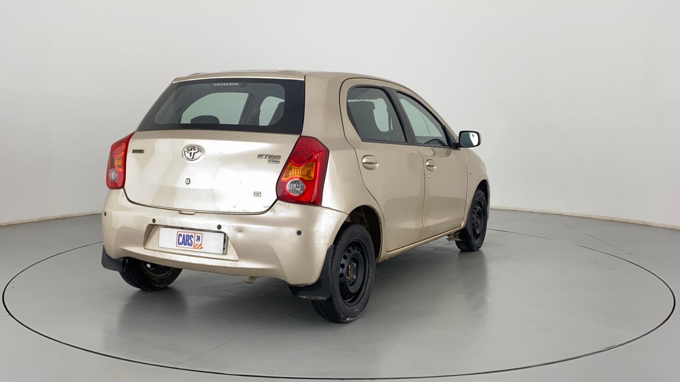 2011 Toyota Etios Liva G, Petrol, Manual, 49,880 km, Right Back Diagonal