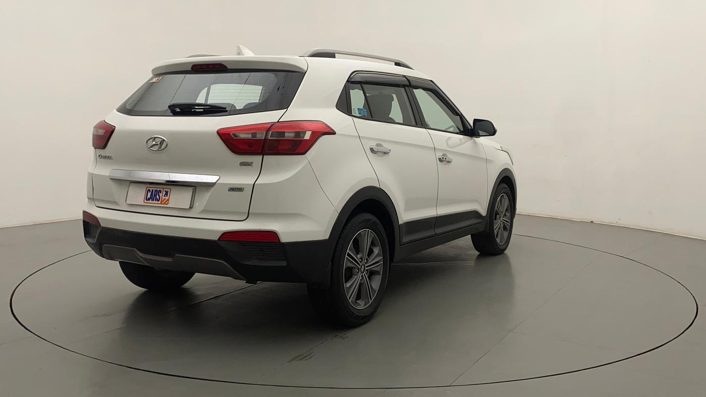 2017 Hyundai Creta SX PLUS AT 1.6 DIESEL, Diesel, Automatic, 80,070 km, Right Back Diagonal