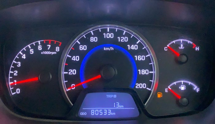 2015 Hyundai Grand i10 MAGNA 1.2 KAPPA VTVT, Petrol, Manual, 80,625 km, Odometer Image
