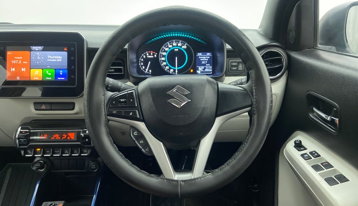 2021 Maruti IGNIS ALPHA 1.2 K12 AMT, Petrol, Automatic, 10,005 km, Steering Wheel Close Up