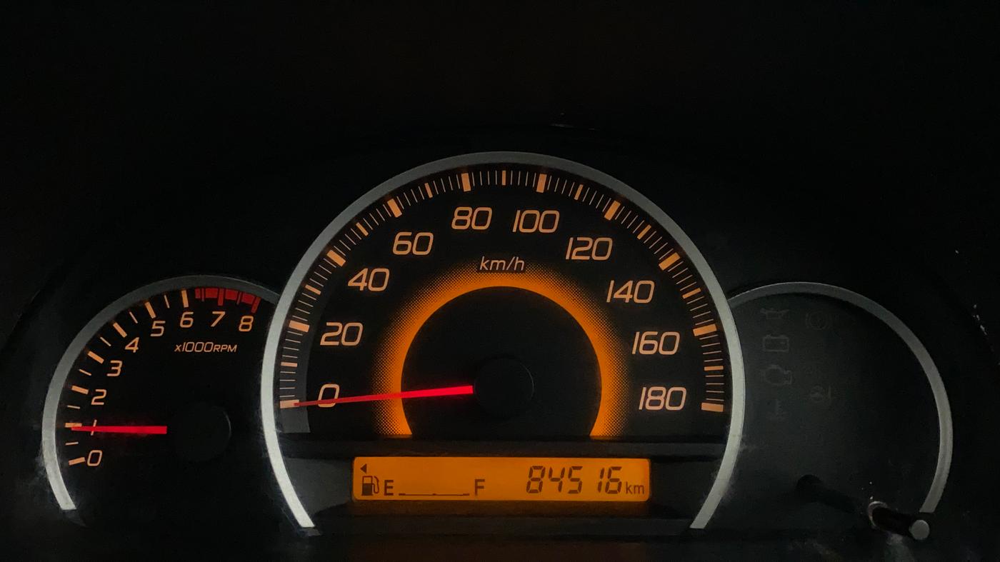 2014 Maruti Wagon R 1.0 VXI, Petrol, Manual, 84,516 km, Odometer Image