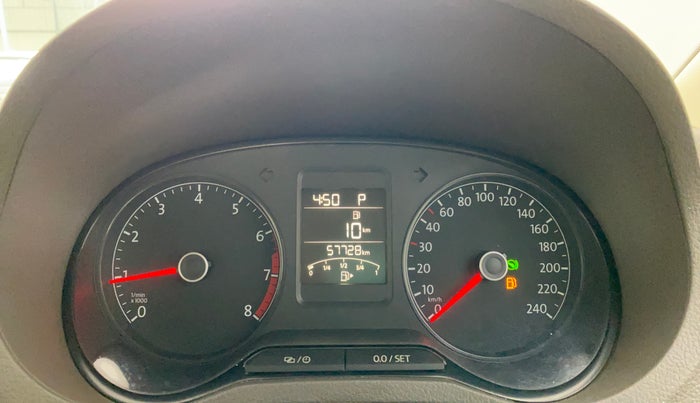 2017 Volkswagen Vento 1.2 TSI HIGHLINE PLUS AT, Petrol, Automatic, 57,727 km, Odometer Image