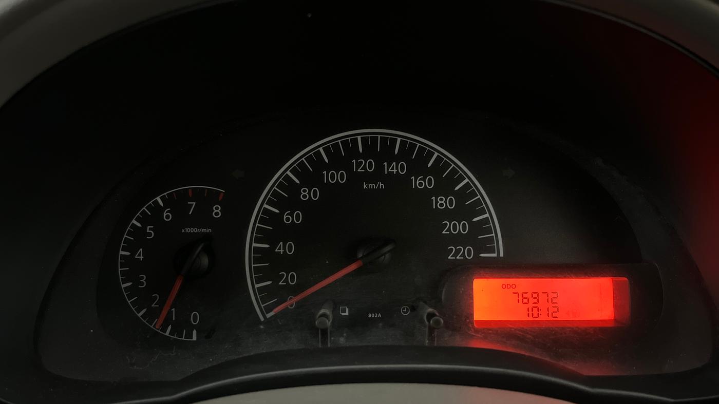 2013 Nissan Sunny XL, Petrol, Manual, 76,972 km, Odometer Image