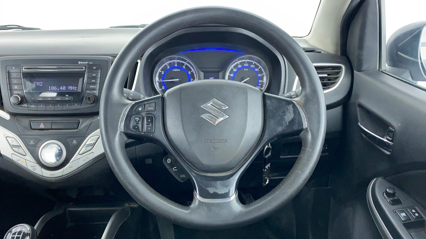 2015 Maruti Baleno DELTA 1.2 K12, Petrol, Manual, 57,894 km, Steering Wheel Close Up