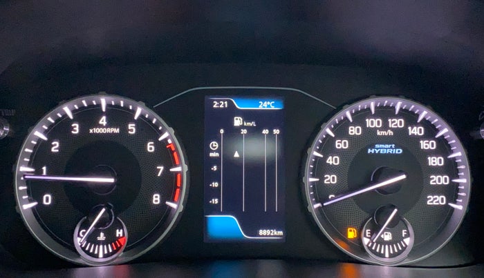 2023 Maruti BREZZA ZXI SMART HYBRID DUAL TONE, Petrol, Manual, 9,176 km, Odometer Image