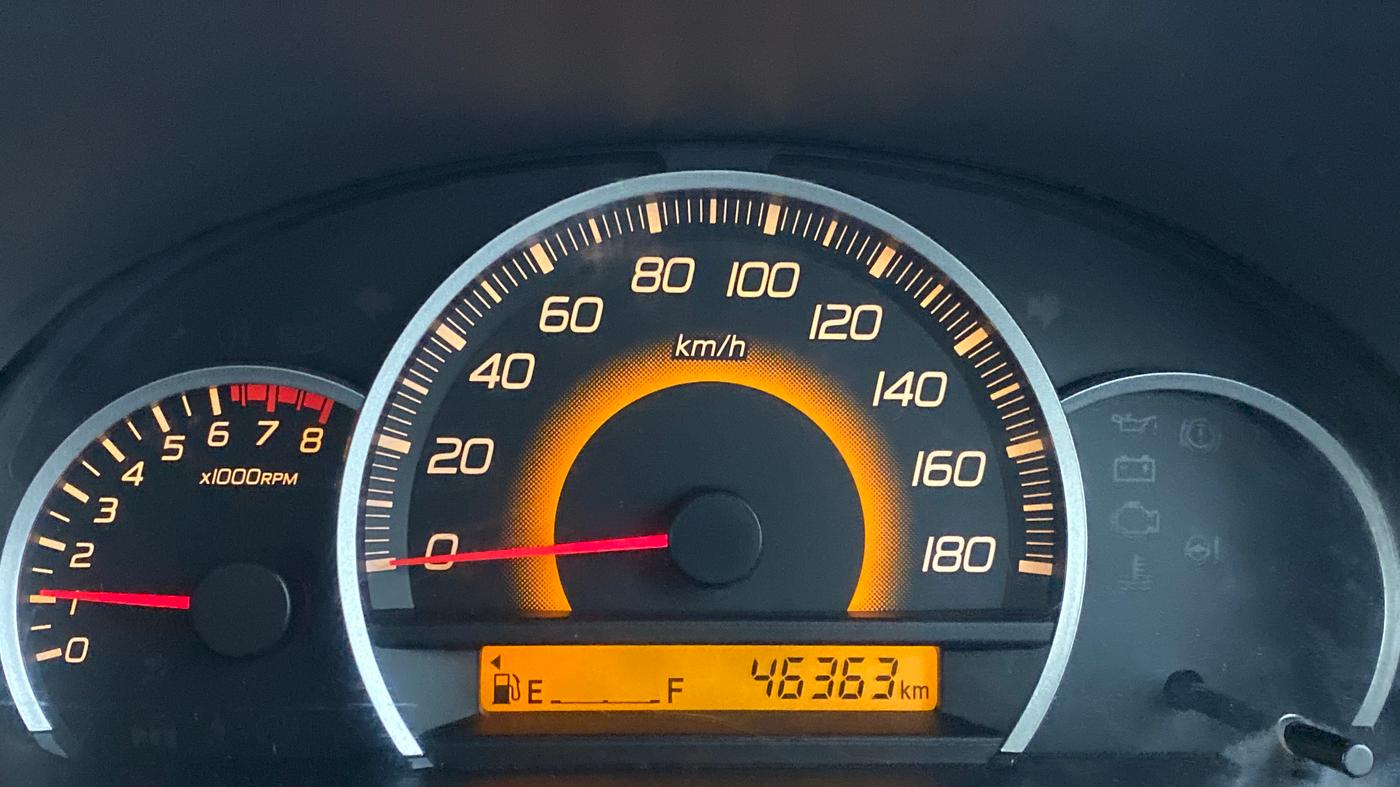 2012 Maruti Wagon R 1.0 VXI, Petrol, Manual, 46,566 km, Odometer Image