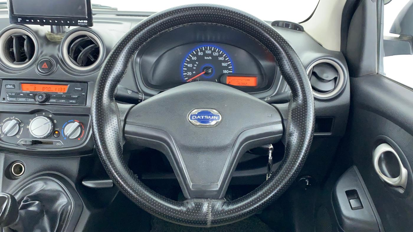 2018 Datsun Go T, Petrol, Manual, 15,469 km, Steering Wheel Close Up