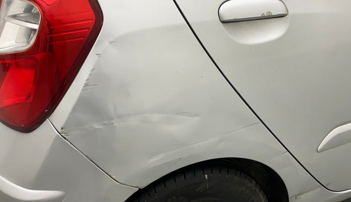 2010 Hyundai i10 SPORTZ (O) 1.2, Petrol, Manual, 75,370 km, Right quarter panel - Minor scratches