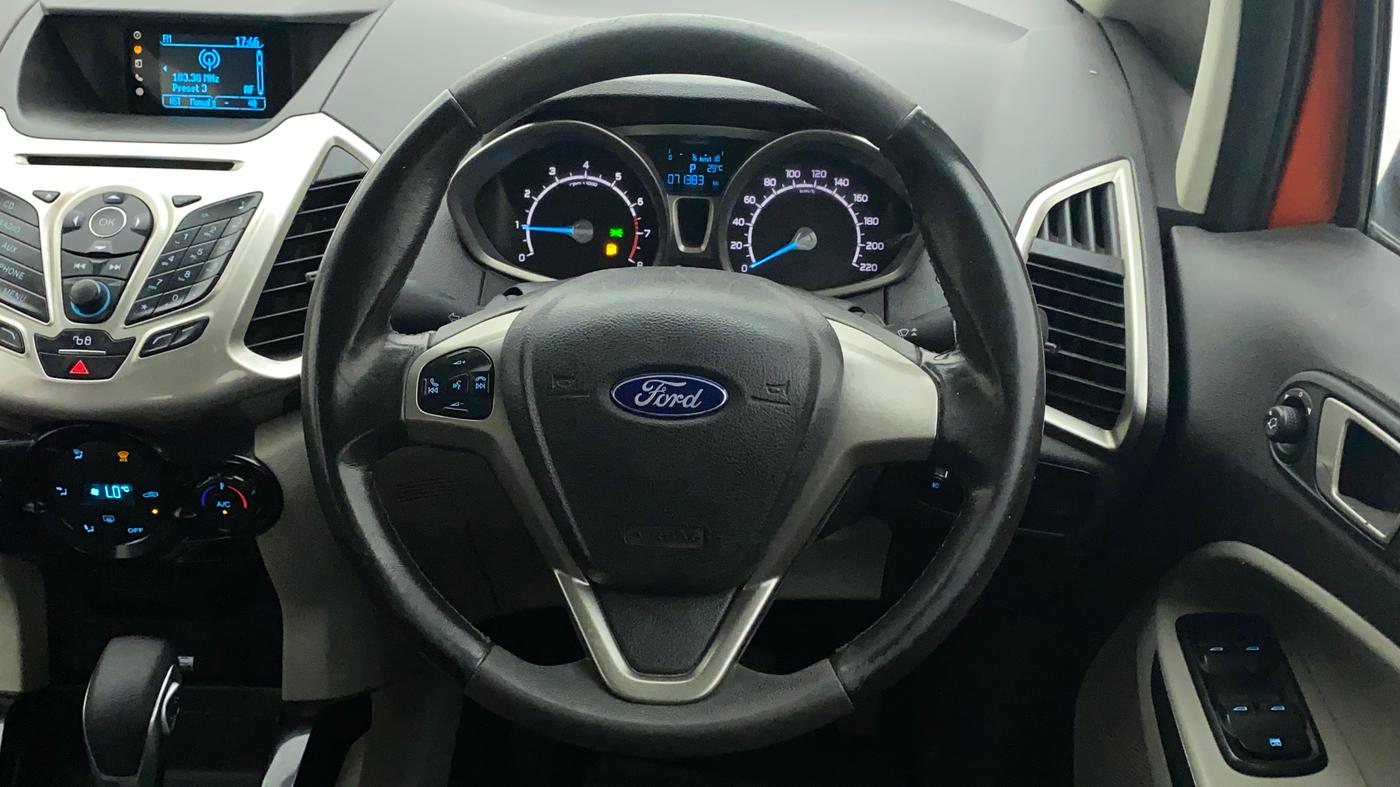 2014 Ford Ecosport TITANIUM 1.5L PETROL AT, Petrol, Automatic, 71,724 km, Steering Wheel Close Up