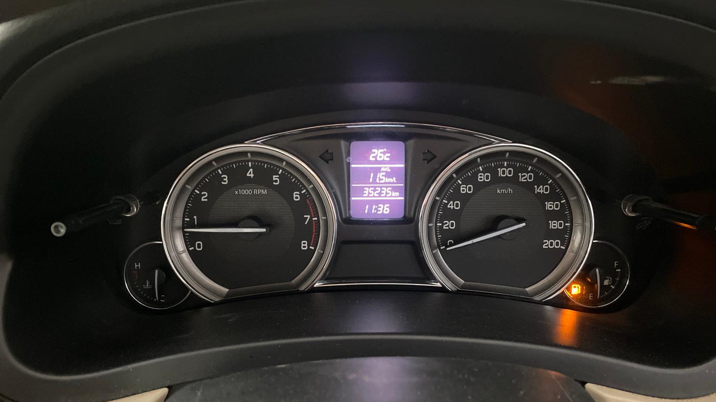 2017 Maruti Ciaz DELTA 1.4 MT PETROL, Petrol, Manual, 35,234 km, Odometer Image