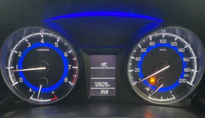 2017 Maruti Baleno DELTA PETROL 1.2, Petrol, Manual, 72,598 km, Odometer Image