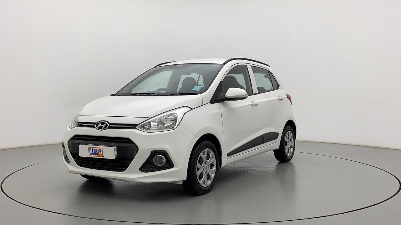 2015 Hyundai Grand i10 SPORTZ 1.2 KAPPA VTVT, Petrol, Manual, 60,079 km, Left Front Diagonal