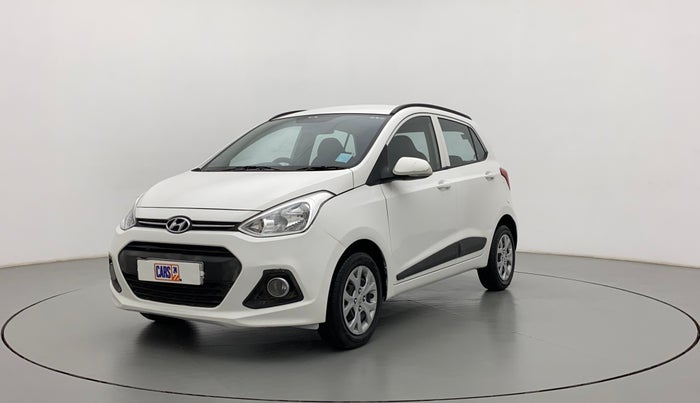 2015 Hyundai Grand i10 SPORTZ 1.2 KAPPA VTVT, Petrol, Manual, 60,079 km, Left Front Diagonal