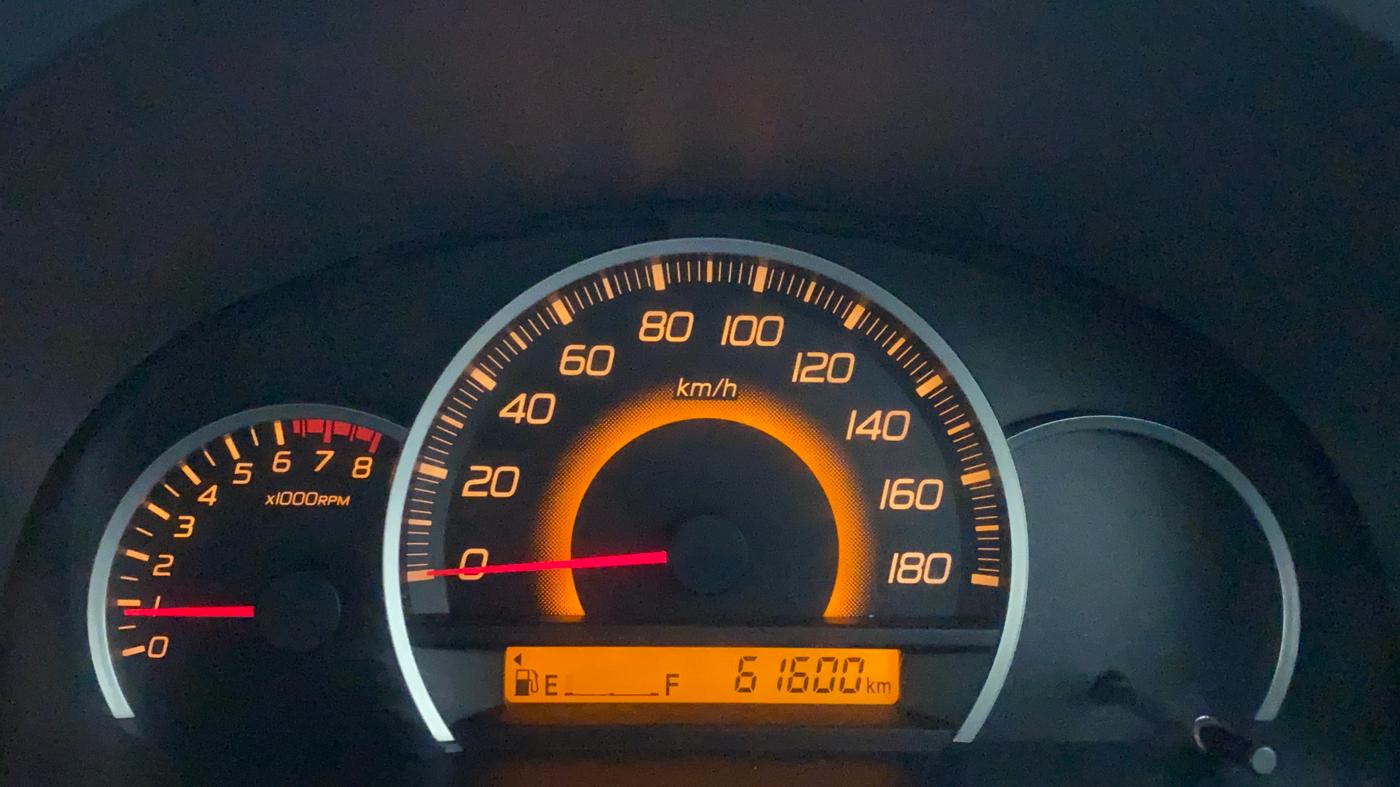 2011 Maruti Wagon R 1.0 VXI, Petrol, Manual, 61,600 km, Odometer Image