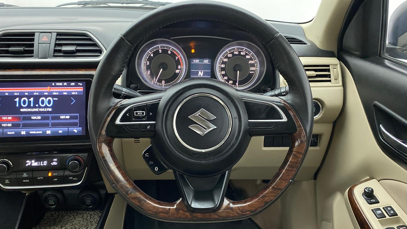 2019 Maruti Dzire ZXI AMT, Petrol, Automatic, 35,812 km, Steering Wheel Close Up