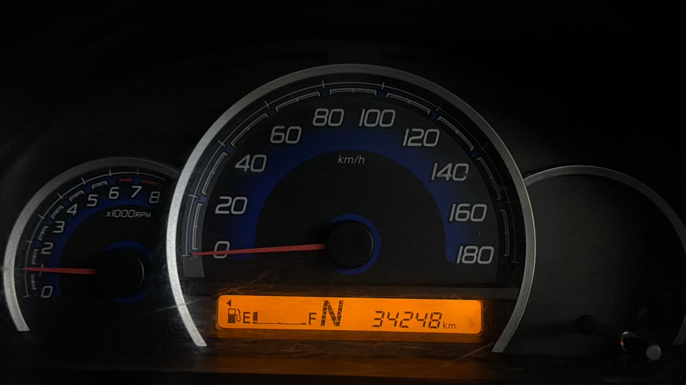 2018 Maruti Wagon R 1.0 VXI AMT, Petrol, Automatic, 34,240 km, Odometer Image