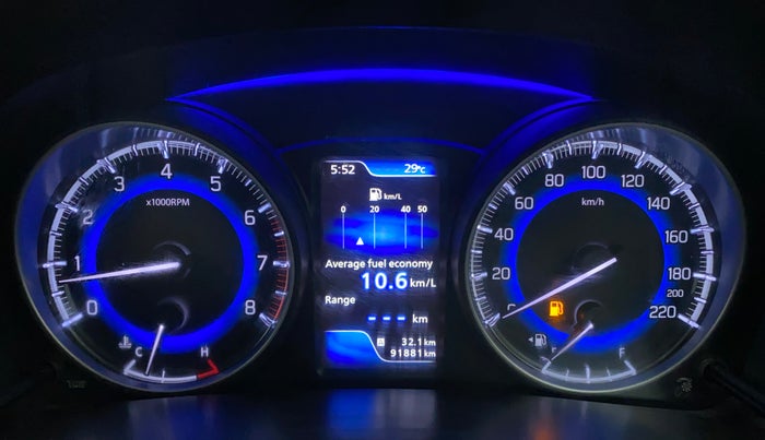 2016 Maruti Baleno ALPHA PETROL 1.2, Petrol, Manual, 91,980 km, Odometer Image