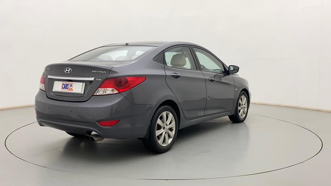 2012 Hyundai Verna FLUIDIC 1.6 CRDI SX, CNG, Manual, 1,19,444 km, Right Back Diagonal