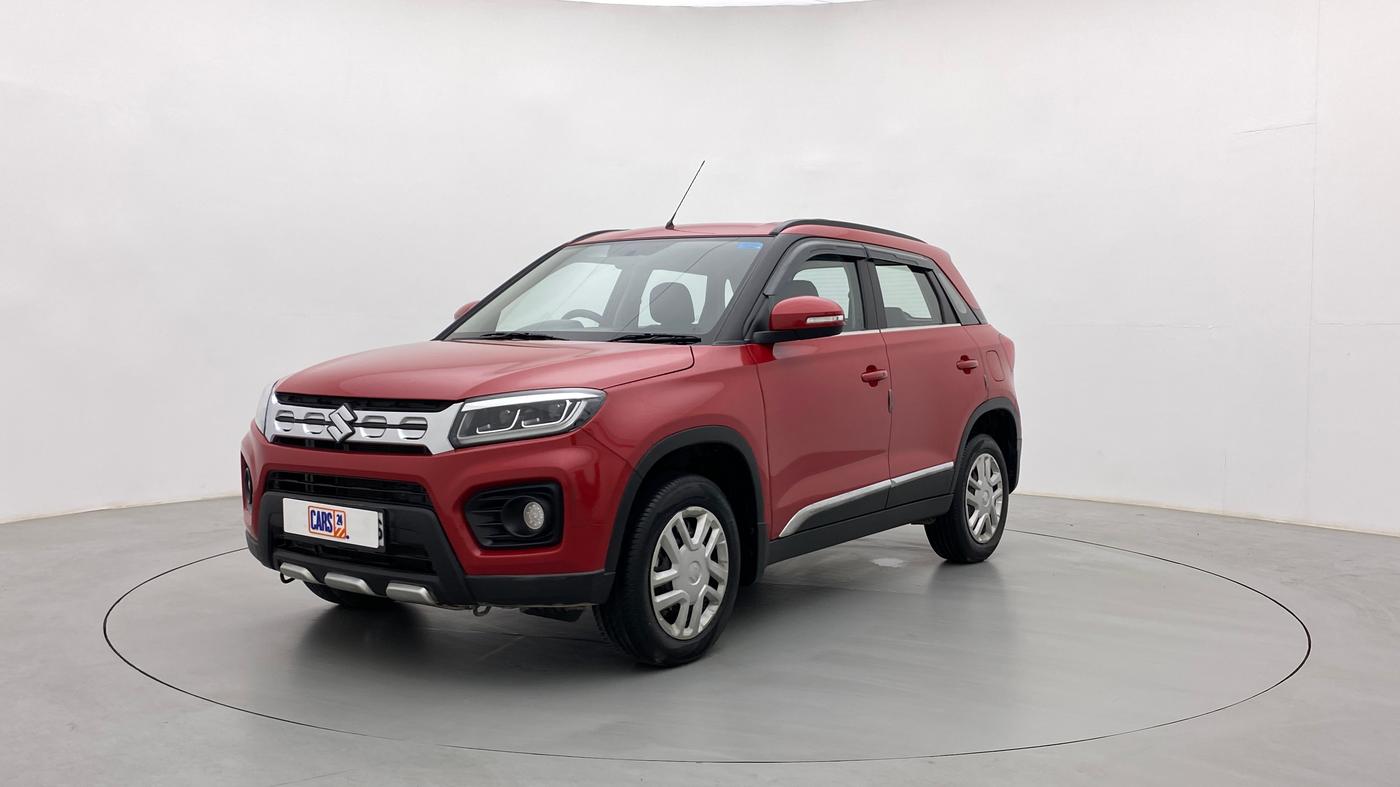 2022 Maruti BREZZA VXI AT SMART HYBRID, Petrol, Automatic, 15,524 km, Left Front Diagonal
