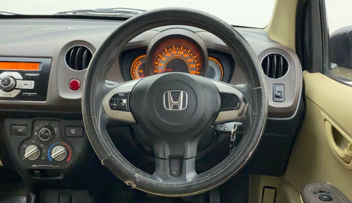 2013 Honda Brio S MT, Petrol, Manual, 6,55,681 km, Steering Wheel Close Up