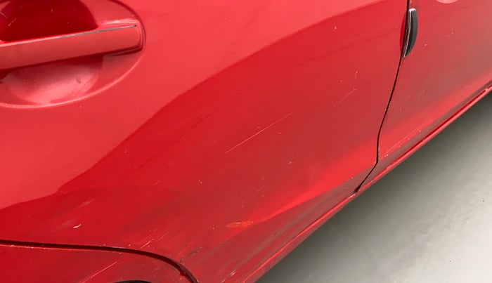 2013 Honda Brio S MT, Petrol, Manual, 6,55,681 km, Right rear door - Slightly dented