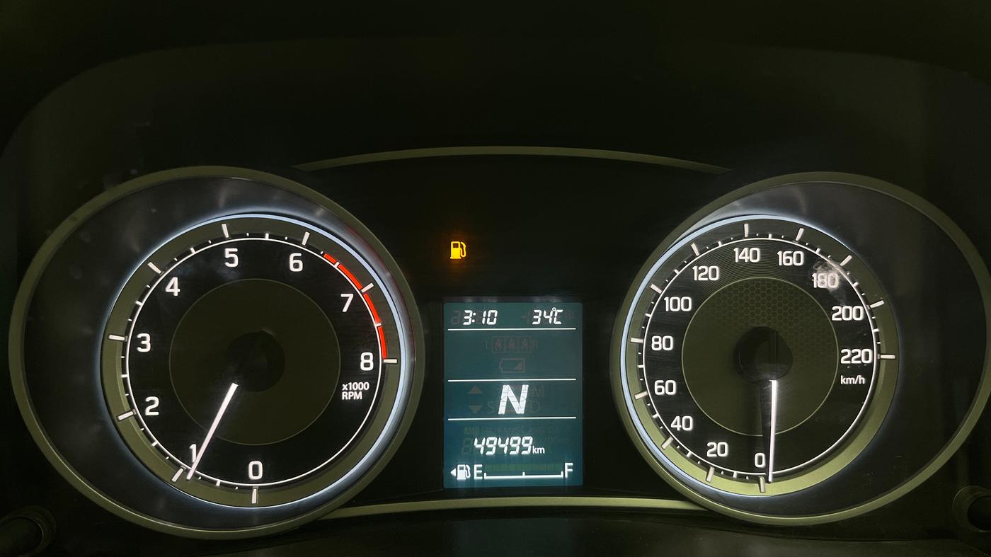 2021 Maruti Dzire VXI AMT, Petrol, Automatic, 49,452 km, Odometer Image