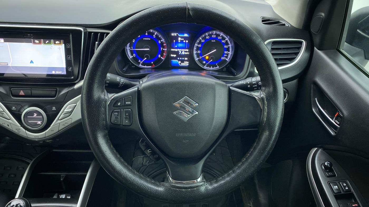 2017 Maruti Baleno ALPHA PETROL 1.2, Petrol, Manual, 34,640 km, Steering Wheel Close Up